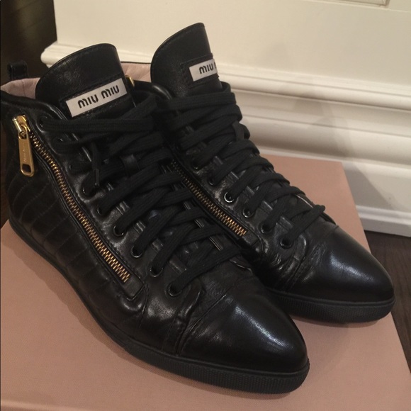 Ladies Miu Miu sneakers Size 7.5 - Picture 1 of 5